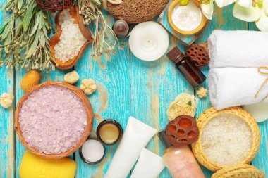 Spa arka plan kopya alanı ile