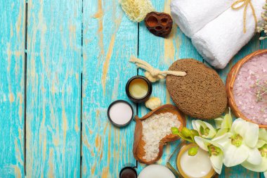 Spa arka plan kopya alanı ile