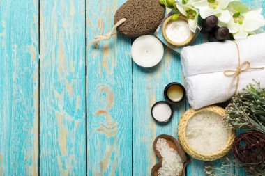 Spa arka plan kopya alanı ile