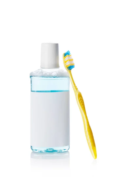 Ferramentas Dentárias Escova Dentes Isolada Fundo Branco — Fotografia de Stock