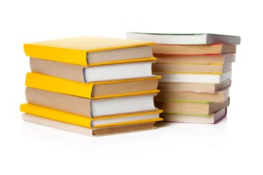 Beyaz arka plan üzerinde izole kitap görünümü kadar kapatın