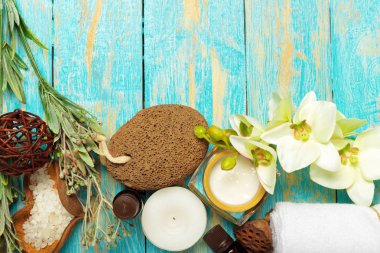 Spa arka plan kopya alanı ile