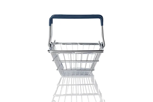 Shopping Basket Isolated White Background — Stock Photo, Image