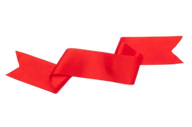 kurdele beyaz arkaplanda izole edildi