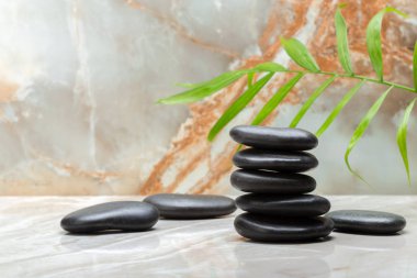 Spa spa taşlar ile natürmort