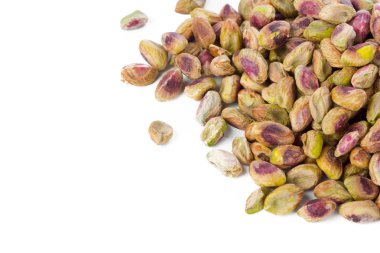 Fıstık fıstığı beyaz arka planda izole