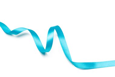 kurdele beyaz arkaplanda izole edildi