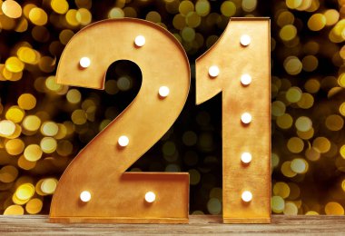 Ampulleri parlayan ile büyük plastik numaraları