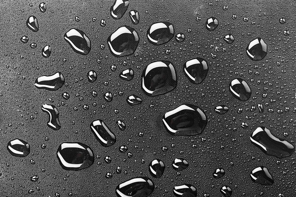 Gotas Água Respingo Chão Preto — Fotografia de Stock