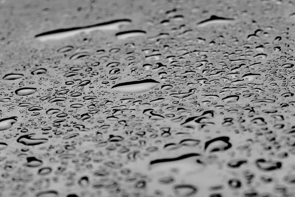 Gotas Água Respingo Chão Preto — Fotografia de Stock