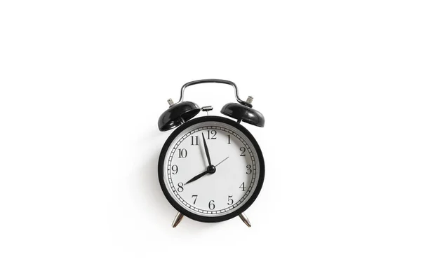 Relógio Alarme Vintage Isolado — Fotografia de Stock