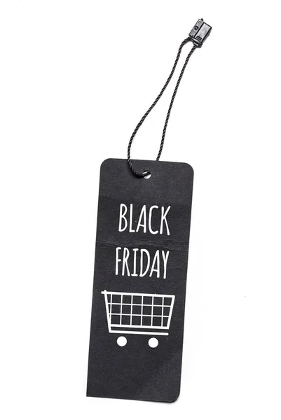 Black Friday Tag Isolated White Background — Stock Photo, Image