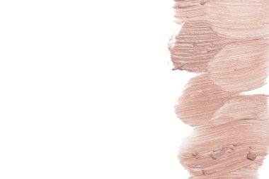 lekeli Vakfı doğal beyaz arka plan üzerinde makyaj