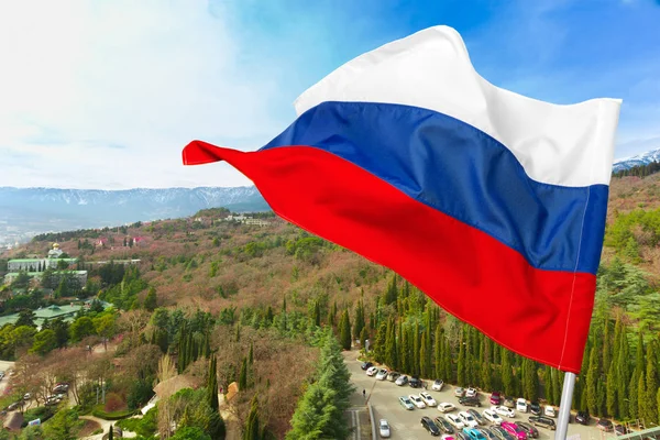 Russian Flag Background Nature — Stock Photo, Image