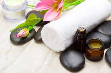 Spa spa taşlar ile natürmort