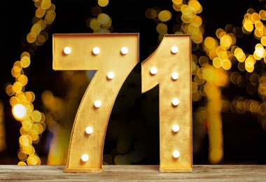 Ampulleri parlayan ile büyük plastik numaraları