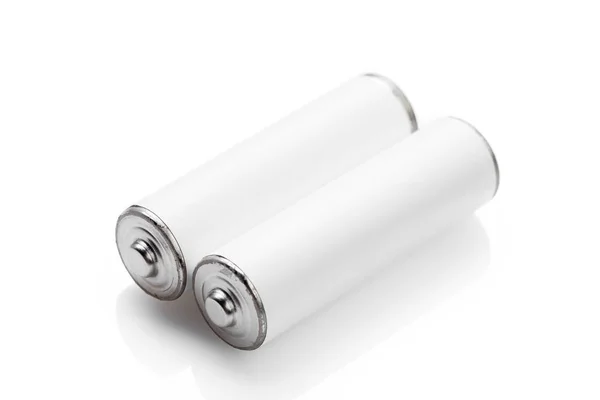 Batterij Een Witte Achtergrond — Stockfoto