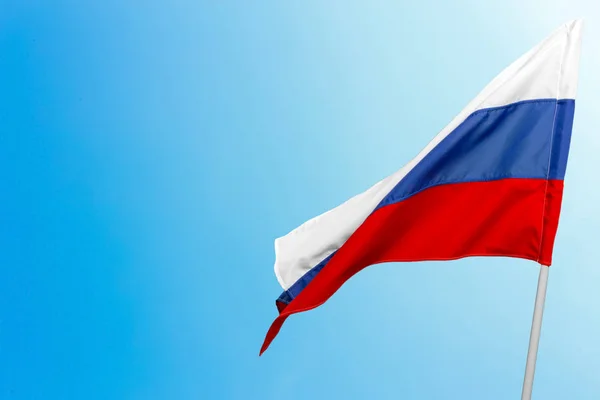 俄罗斯挥舞的旗帜 — 图库照片