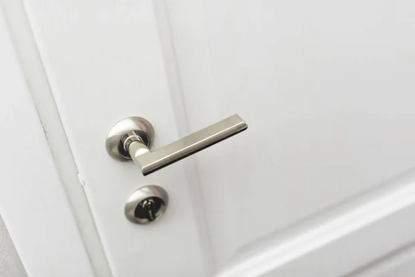 Door Handle Closeup New Apartment — Stock Photo, Image