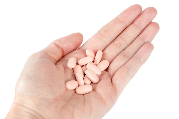 Pills Woman Hand — Stock Photo, Image