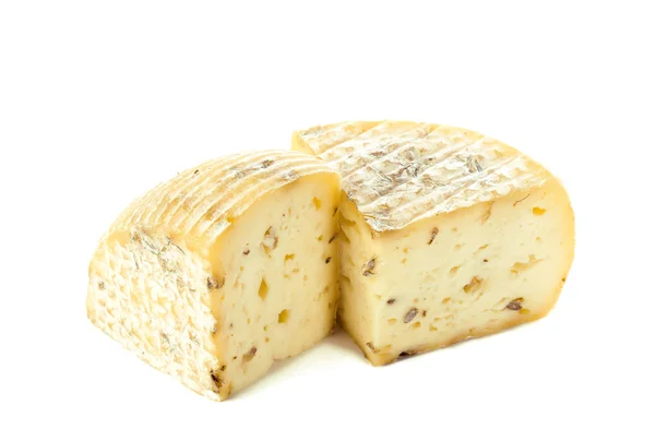 Käse Isoliert Auf Weiß — Stockfoto