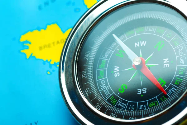 Compass Map Background Travel — Stock Photo, Image