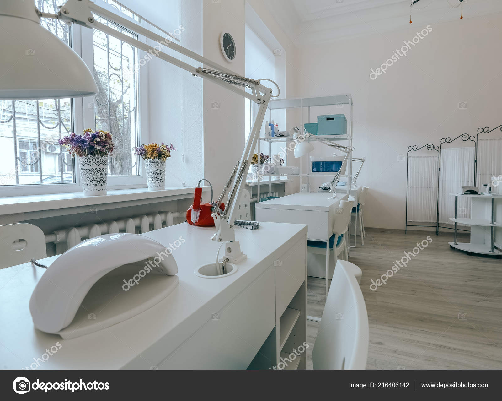 Interior Empty Modern Nail Salon Stock Photo C Fotofabrika