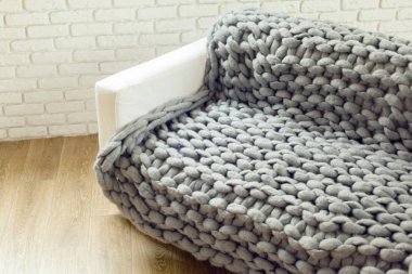 Gri dev ekose örgü