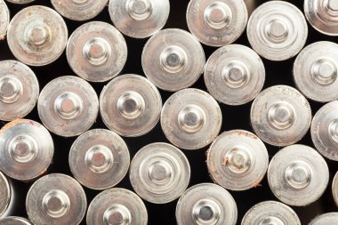 eski pilleri, yakın çekim