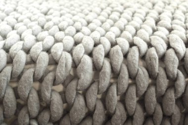 Gri dev ekose örgü