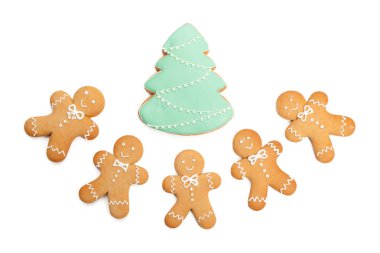 Noel ev yapımı zencefilli kurabiye beyaz