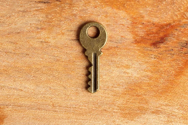 Old Key Wooden Table — Stock Photo, Image