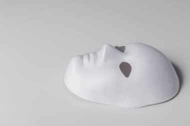 Beyaz Bankamatik beyaz maske, yakın çekim