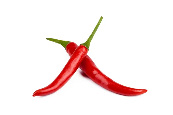 Varm Paprika Isolerade Närbild — Stockfoto