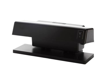 Beyaz arka plan üzerinde izole para denetleyicisi