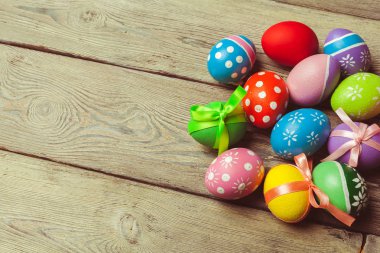 Paskalya arka plan, üstten görünüm