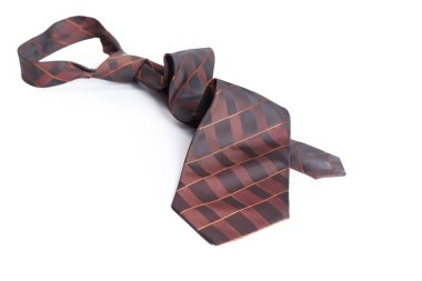 Kırmızı erkek kravat izole üzerinde beyaz arka plan