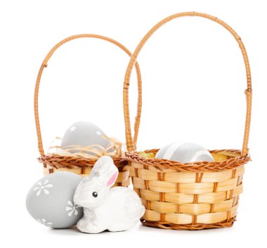 Paskalya arka plan. beyaz izole