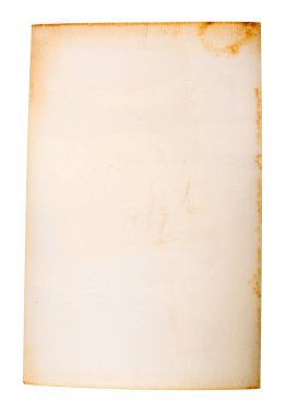 Beyaz arkaplan üzerine eski kağıt.