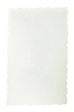 Beyaz arkaplan üzerine eski kağıt.