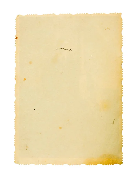 Beyaz Arkaplan Üzerine Eski Kağıt — Stok fotoğraf