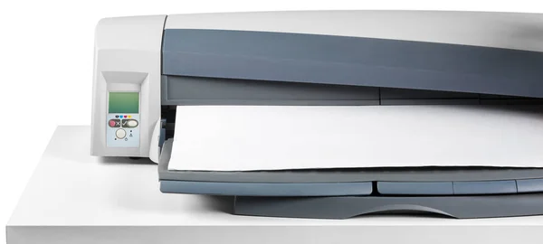 Office Desktop Printer Table — Stock Photo, Image