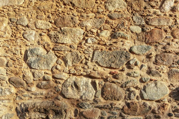 Rustikale Steinwand Textur Sonnenlicht — Stockfoto