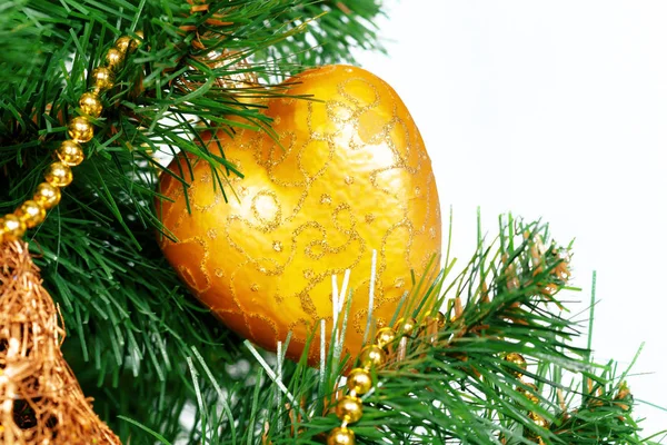Christmas Tree Ornaments Close — Stock Photo, Image