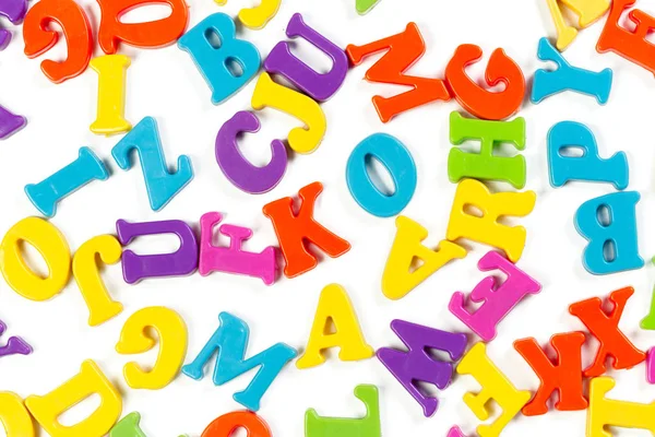 Renkli Oyuncak Alfabesi Harfleri Eğitim Kavramı — Stok fotoğraf