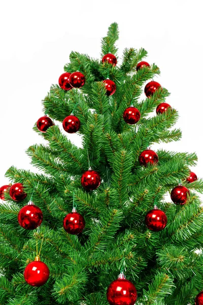 Weihnachtsbaum Isoliert Auf Weißem Hintergrund — Stockfoto