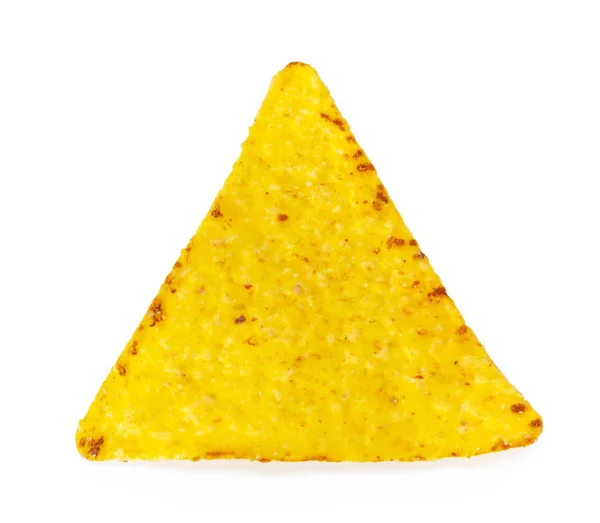 Close View Corn Nachos White Background — Stock Photo, Image