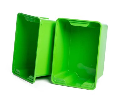 Beyaz arka plan üzerinde izole araç kutuları