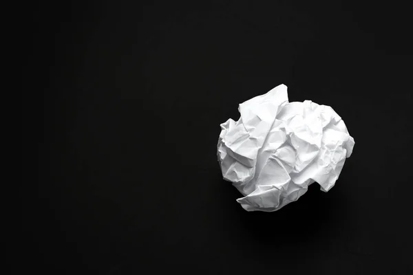 Ball Crumpled White Paper Background — Stock Photo, Image