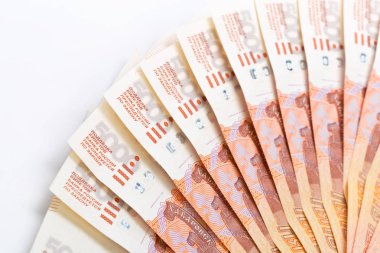 arka plan olarak para yüzeyine yakın çekim